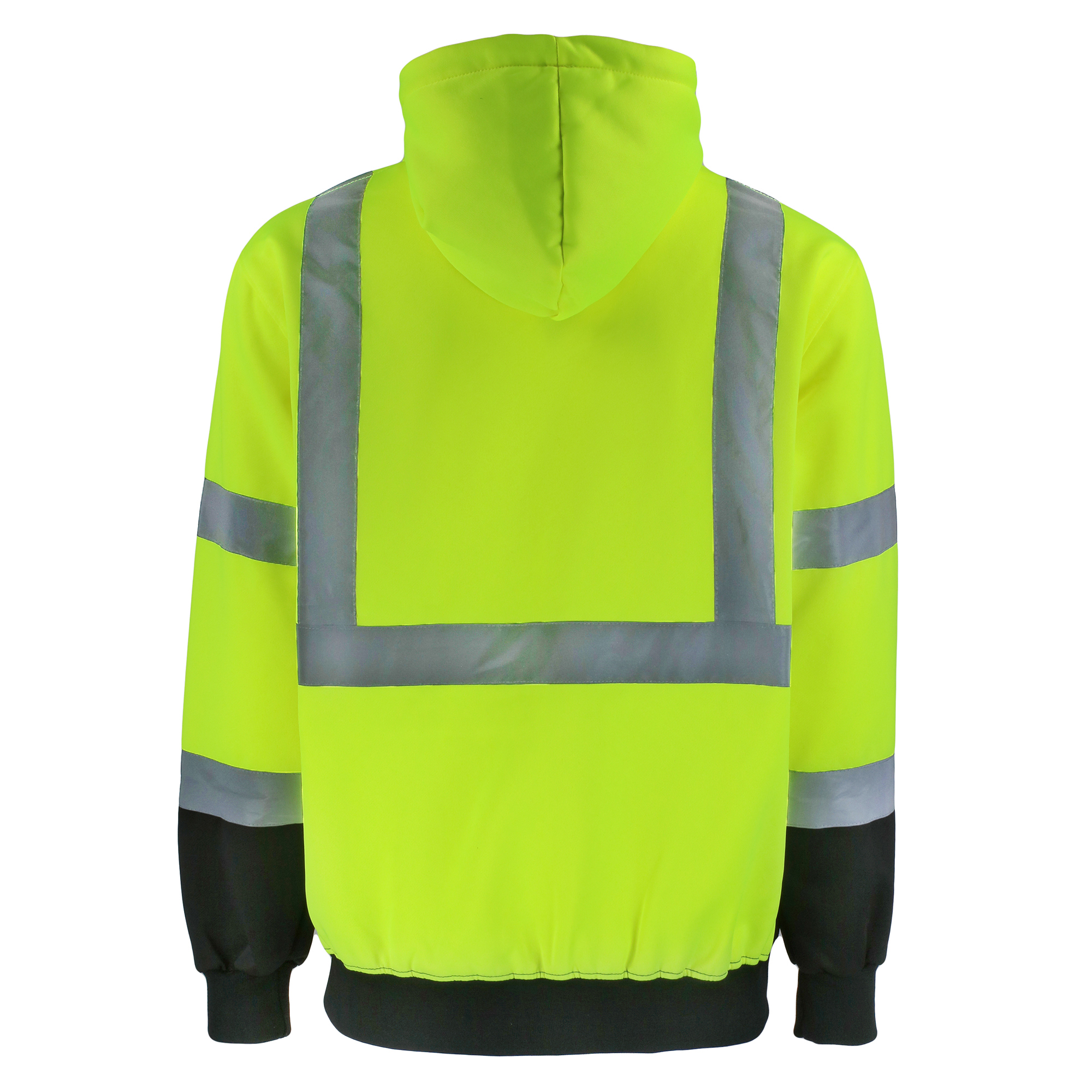 Picture of Safety Brite SB-C3MWBBZ Class 3 Hi Vis Full Zip Sweatshirt with Black Bottom